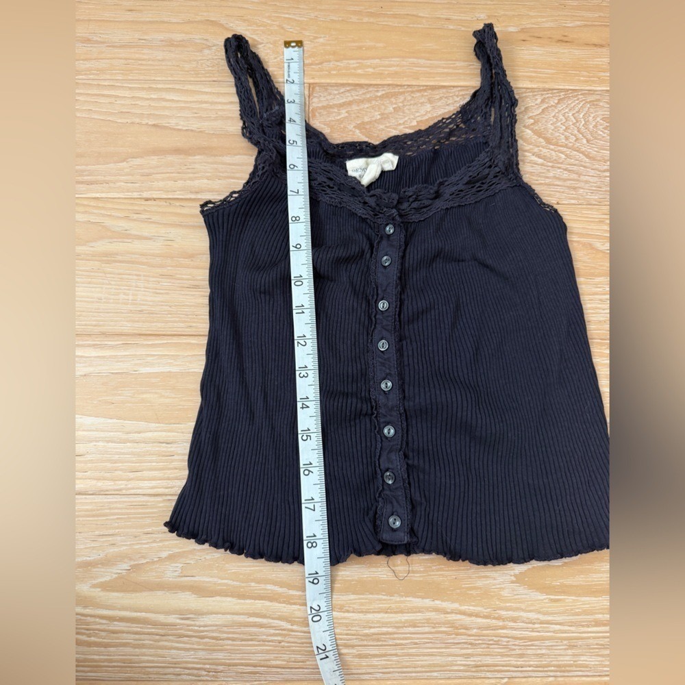 DENIM & SUPPLY RALPH LAUREN Womens Tank Top Boho Coquette Cottagecore Crochet XS - Picture 3 of 7
